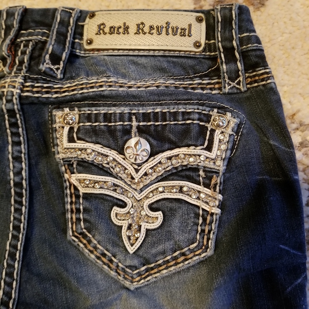 Rock Revival Jean crop